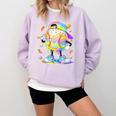 Cute Easter Baseball Ice Cream Boys Girls Kids Comfort Colors Sweatshirt Crimson Cute Easter Baseball Ice Cream Boys Girls Kids Comfort Colors Sweatshirt Crimson