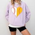 Cute Love Baseball Fast Pitch Softball Heart Baseball Mom Comfort Colors Sweatshirt Crimson Cute Love Baseball Fast Pitch Softball Heart Baseball Mom Comfort Colors Sweatshirt Crimson