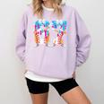 Dabbing Baseball Ice Cream Drip Number 67 Birthday Party Comfort Colors Sweatshirt Crimson