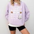 I Didn't Plan On Becoming a Baseball Mom Mother's Day Comfort Colors Sweatshirt Crimson