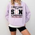 I Don't Care If My Son Is Embarrassed Baseball Mom Comfort Colors Sweatshirt Crimson