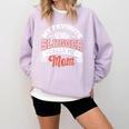 My Favorite Little Slugger Calls Me Mom Proud Baseball Mom Comfort Colors Sweatshirt Crimson