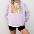 Groovy Somebody's Loud Mouth Mama Baseball Mom Mother's Day Comfort Colors Sweatshirt Crimson