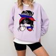 Haitian Baseball Mom Haiti Flag Baseball Girl Comfort Colors Sweatshirt Crimson Haitian Baseball Mom Haiti Flag Baseball Girl Comfort Colors Sweatshirt Crimson