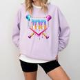 Happy 100 Days Of School Baseball Drip 100th Day Of School Comfort Colors Sweatshirt Crimson Happy 100 Days Of School Baseball Drip 100th Day Of School Comfort Colors Sweatshirt Crimson