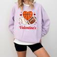 Happy Valentine’s Basketball Football Valentine Baseball Comfort Colors Sweatshirt Crimson Happy Valentine’s Basketball Football Valentine Baseball Comfort Colors Sweatshirt Crimson