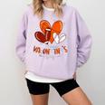 Happy Valentines Day Basketball Baseball Football Boys Comfort Colors Sweatshirt Crimson Happy Valentines Day Basketball Baseball Football Boys Comfort Colors Sweatshirt Crimson