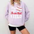 My Heart Is On That Field Baseball Player Baseball Mom Comfort Colors Sweatshirt Crimson My Heart Is On That Field Baseball Player Baseball Mom Comfort Colors Sweatshirt Crimson