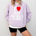 I Heart Love Hot Baseball Moms MILF Cougar Older Woman Comfort Colors Sweatshirt Crimson I Heart Love Hot Baseball Moms MILF Cougar Older Woman Comfort Colors Sweatshirt Crimson