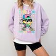 I Hit 100 Days Of School Baseball Drip 100th Day Of School Comfort Colors Sweatshirt Crimson