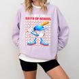 I Hit 100 Days Of School Baseball Player Kids Boys Son Comfort Colors Sweatshirt Crimson