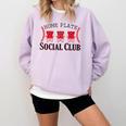 Home Plate Social Club Softball Season Baseball Mom Comfort Colors Sweatshirt Crimson Home Plate Social Club Softball Season Baseball Mom Comfort Colors Sweatshirt Crimson