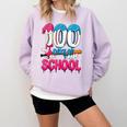 HUGvyn 100 Days Of School Baseball Ice Cream Teacher Student Comfort Colors Sweatshirt Crimson HUGvyn 100 Days Of School Baseball Ice Cream Teacher Student Comfort Colors Sweatshirt Crimson
