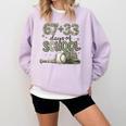 HUGvyn 6733 Days Of School Baseball 100 Days Camo Cap Boys Comfort Colors Sweatshirt Crimson