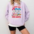 HUGvyn I Just Hit 100 Days Of School Baseball Ice Cream Boys Comfort Colors Sweatshirt Crimson HUGvyn I Just Hit 100 Days Of School Baseball Ice Cream Boys Comfort Colors Sweatshirt Crimson