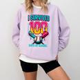 HUGvyn I Survived 100 Days Baseball Teacher Ice Cream Drip Comfort Colors Sweatshirt Crimson HUGvyn I Survived 100 Days Baseball Teacher Ice Cream Drip Comfort Colors Sweatshirt Crimson