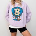 Ice Cream Baseball Glove 8th Birthday Edition Comfort Colors Sweatshirt Crimson Ice Cream Baseball Glove 8th Birthday Edition Comfort Colors Sweatshirt Crimson