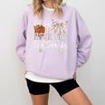 I'm Just Here For The Snacks Baseball Coquette Game Day Girl Comfort Colors Sweatshirt Crimson I'm Just Here For The Snacks Baseball Coquette Game Day Girl Comfort Colors Sweatshirt Crimson