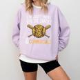 I'm Just Here For The Snacks And Commercials Baseball Comfort Colors Sweatshirt Crimson