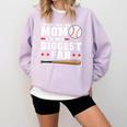 I'm Not Just His Mom I'm His Biggest Fan Baseball Mom Comfort Colors Sweatshirt Crimson