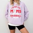 I'm Not Like Other Moms Im A Baseball Mom Mother's Day Comfort Colors Sweatshirt Crimson I'm Not Like Other Moms Im A Baseball Mom Mother's Day Comfort Colors Sweatshirt Crimson