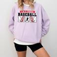I'm a Proud Baseball Mom Baseball Comfort Colors Sweatshirt Crimson I'm a Proud Baseball Mom Baseball Comfort Colors Sweatshirt Crimson