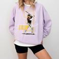 Jackson Merrill San Diego MLB Baseball Player MLBJME202M Comfort Colors Sweatshirt Crimson