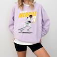Jackson Merrill San Diego MLB Baseball Player MLBJME204M Comfort Colors Sweatshirt Crimson