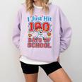 I Just Hit 100 Days Of School Baseball 100th Day Boys Kids Comfort Colors Sweatshirt Crimson I Just Hit 100 Days Of School Baseball 100th Day Boys Kids Comfort Colors Sweatshirt Crimson