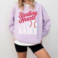 Kids Stealing Hearts Cute Baseball Boys Comfort Colors Sweatshirt Crimson Kids Stealing Hearts Cute Baseball Boys Comfort Colors Sweatshirt Crimson