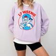 L7 Weenie Baseball Softball Comfort Colors Sweatshirt Crimson L7 Weenie Baseball Softball Comfort Colors Sweatshirt Crimson