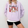 Leopard Baseball Mom Game Day Vibes Mother's Day Comfort Colors Sweatshirt Crimson Leopard Baseball Mom Game Day Vibes Mother's Day Comfort Colors Sweatshirt Crimson