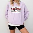 Leopard Baseball Mom Mama Mother's Day Son Daughter Boys Comfort Colors Sweatshirt Crimson Leopard Baseball Mom Mama Mother's Day Son Daughter Boys Comfort Colors Sweatshirt Crimson