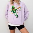 Leprechaun Play Baseball St Patrick's Day Men Kid Boys Comfort Colors Sweatshirt Crimson Leprechaun Play Baseball St Patrick's Day Men Kid Boys Comfort Colors Sweatshirt Crimson