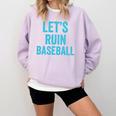 Let's Ruin Baseball Baseball Humor Sarcastic Baseball Premium Tri-Blend Comfort Colors Sweatshirt Crimson Let's Ruin Baseball Baseball Humor Sarcastic Baseball Premium Tri-Blend Comfort Colors Sweatshirt Crimson
