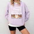 Loud And Proud Baseball Mom Messy Bun 2024 Comfort Colors Sweatshirt Crimson Loud And Proud Baseball Mom Messy Bun 2024 Comfort Colors Sweatshirt Crimson