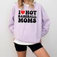 I Love Hot Baseball Moms Baseball Mom Sport Men Women Comfort Colors Sweatshirt Crimson I Love Hot Baseball Moms Baseball Mom Sport Men Women Comfort Colors Sweatshirt Crimson