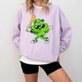 Lucky Shamrock Playing Baseball St Patrick's Kids Boys Comfort Colors Sweatshirt Crimson Lucky Shamrock Playing Baseball St Patrick's Kids Boys Comfort Colors Sweatshirt Crimson