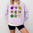Mardi Gras Baseball Coquette Bow Fat Tuesday Parade Girls Comfort Colors Sweatshirt Crimson Mardi Gras Baseball Coquette Bow Fat Tuesday Parade Girls Comfort Colors Sweatshirt Crimson
