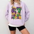 Mardi Gras Six Seven Baseball Drip Number 6 7 Meme Comfort Colors Sweatshirt Crimson Mardi Gras Six Seven Baseball Drip Number 6 7 Meme Comfort Colors Sweatshirt Crimson