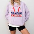 Mawmaw Rookie Of Year 1st Birthday Baseball Theme Matching Comfort Colors Sweatshirt Crimson