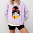 Messy Bun Baseball Mom Turkey Face Matching Thanksgiving Comfort Colors Sweatshirt Crimson Messy Bun Baseball Mom Turkey Face Matching Thanksgiving Comfort Colors Sweatshirt Crimson