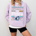 Mommy Of The Birthday Boy Baseball Ice Cream Drip Matching Comfort Colors Sweatshirt Crimson