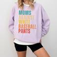 Moms Against Baseball Pants Baseball Mom Retro Comfort Colors Sweatshirt Crimson Moms Against Baseball Pants Baseball Mom Retro Comfort Colors Sweatshirt Crimson