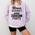Moms Against White Baseball Pants Quote For a Baseball Mom Comfort Colors Sweatshirt Crimson Moms Against White Baseball Pants Quote For a Baseball Mom Comfort Colors Sweatshirt Crimson