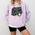 Outfield On Lockdown Baseball Defense Sports Comfort Colors Sweatshirt Crimson Outfield On Lockdown Baseball Defense Sports Comfort Colors Sweatshirt Crimson