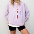 Patriotic Baseball Catcher American Flag Sports Tee Comfort Colors Sweatshirt Crimson