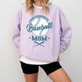 Professional Baseball Mom Team Sports Comfort Colors Sweatshirt Crimson