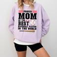 Proud Mom Of An Awesome Baseball Baseball Mom Comfort Colors Sweatshirt Crimson Proud Mom Of An Awesome Baseball Baseball Mom Comfort Colors Sweatshirt Crimson