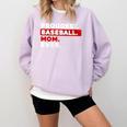 Proudest Baseball Mom Ever Comfort Colors Sweatshirt Crimson